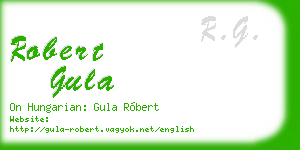robert gula business card